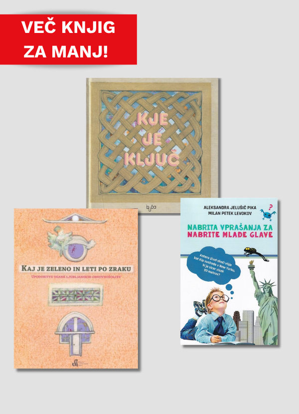 Komplet treh knjig ugank za otroke in odrasle. Slovenske uganke, izvirne ilustracije in šaljiva vprašanja za razmišljanje, smeh ter skupno zabavo.