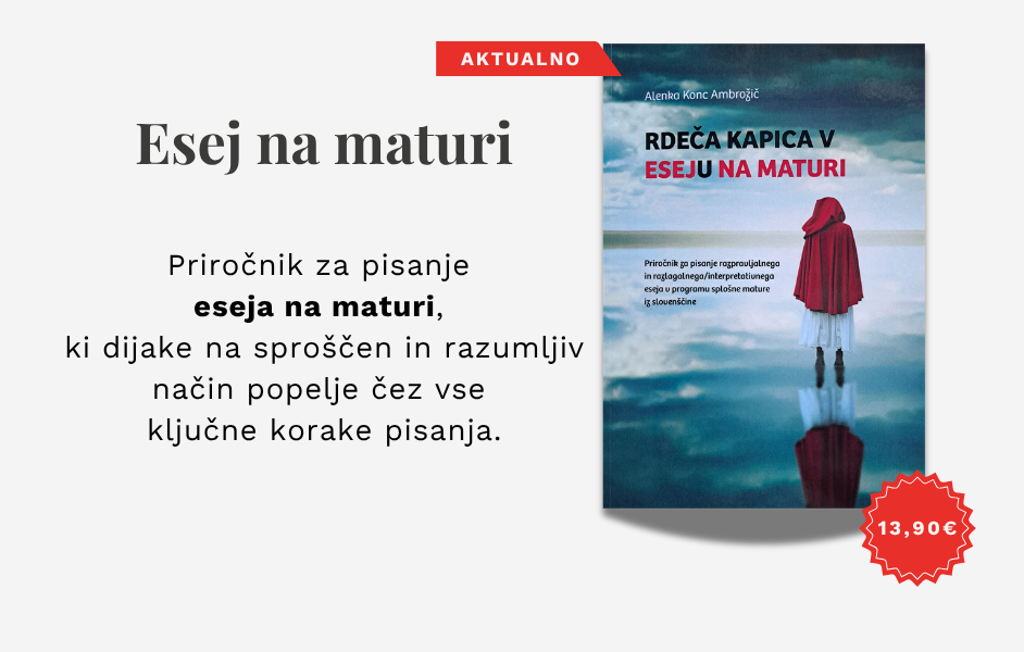 Esej na maturi slajd desktop - Spletna knjigarna Buča