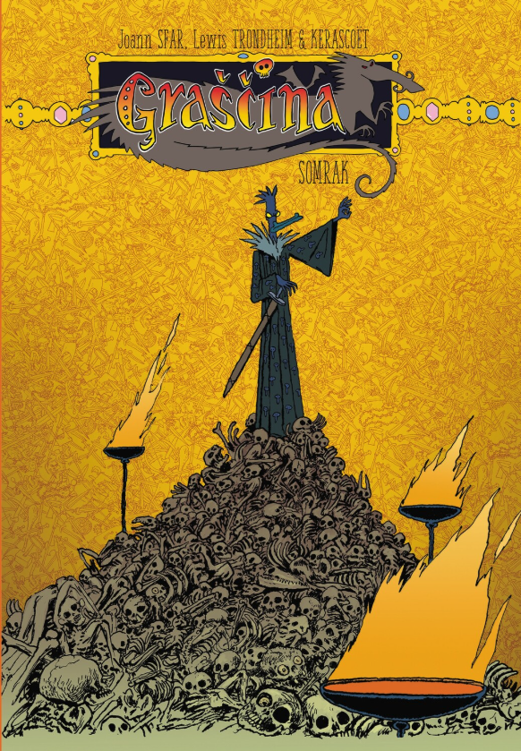 Naslovnica stripa Graščina: Somrak Sfarja in Trondheima. grafični roman s fantazijskimi liki