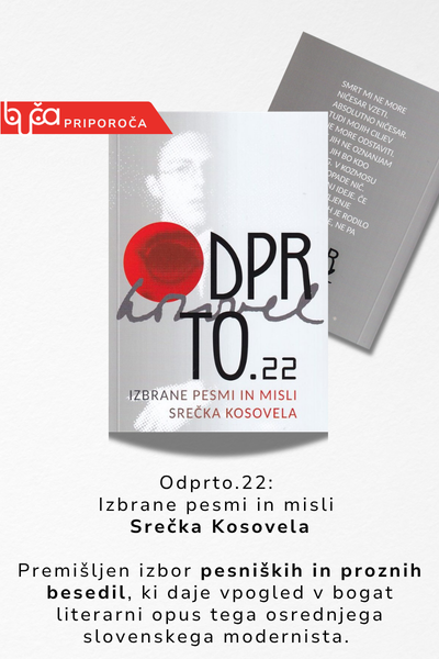 ODPRTO KOSOVEL BANNER ZGORAJ - Spletna knjigarna Buča