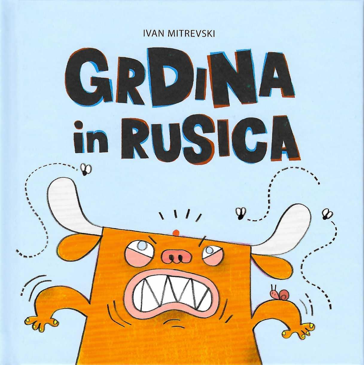 Naslovnica otroškega stripa Grdina in rusica Ivana Mitrevskega iz zbirke Minimundus.